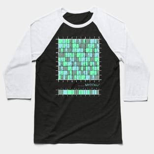 Mydoku_W001_V001_001_F: Sudoku, Sudoku coloring, logic, logic puzzle, holiday puzzle, fun, away from screen Baseball T-Shirt